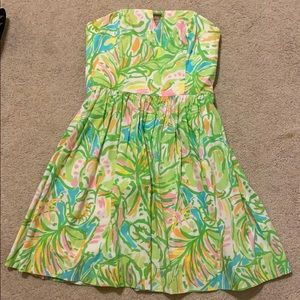 Lilly Pulitzer strapless dress